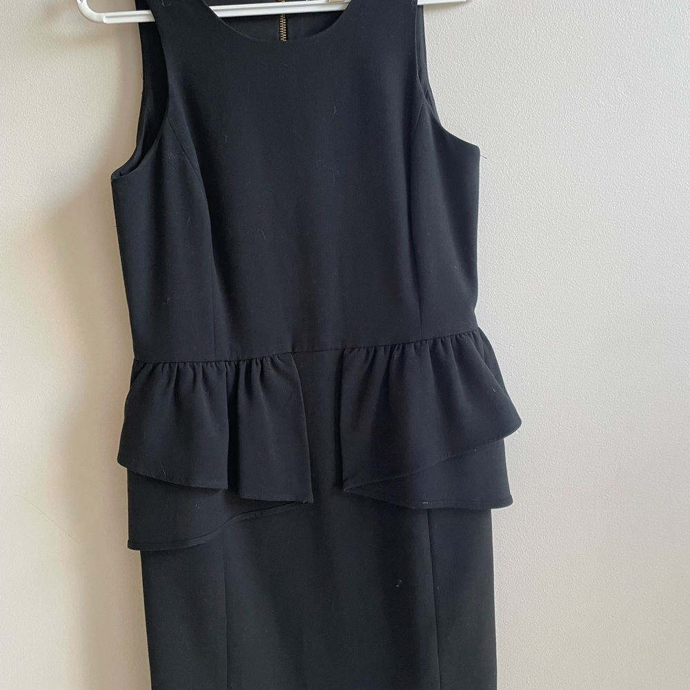 Michael Kors Black Peplum Sheath Mini Dress - Picture 4 of 14